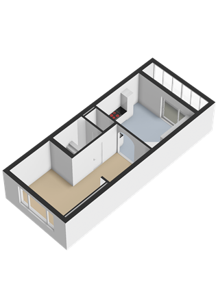 Floorplan - Kerdijkstraat 18A, 3038 XE Rotterdam